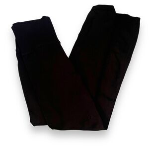 Free People Movement Black Leggings Size XS Eyelet Pattern High Waist